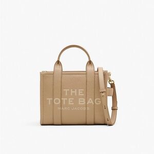 Marc Jacobs Tan Structured Tote Bag with Adjustable Strap